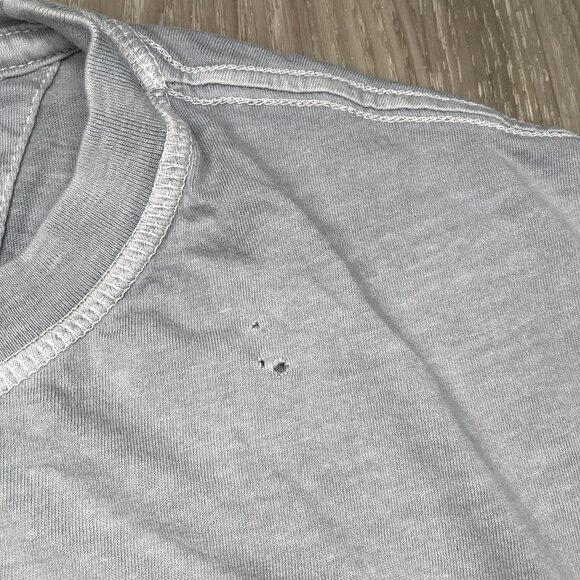 Johnnie-O Gray T Shirt Short Sleeves Crew Neck Pocket Mens 3XLT - Picture 5 of 10